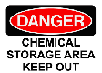Логотип DANGER: Chemical Storage