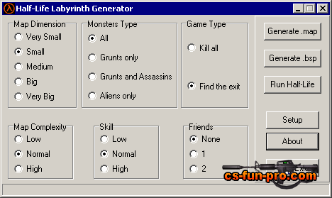 Half-Life Labyrinth Generator 1.01