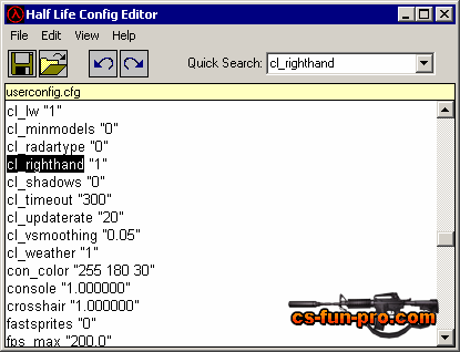 Half-Life Config Editor 1.00