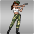 Логотип Девушка С Пистолетом